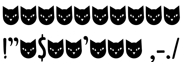 CatskinDEMO-Regular 字体 其它煤焦