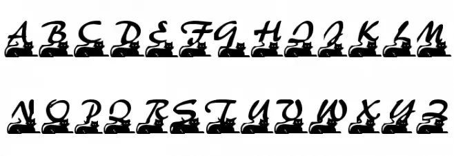 Catstuff Schriftart Groß