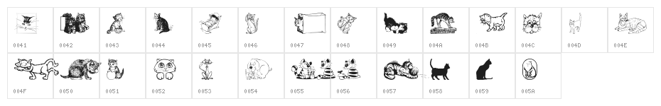CattArt Character Map