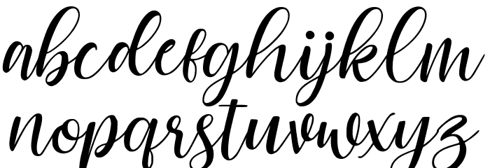 Cattalina Font LOWERCASE