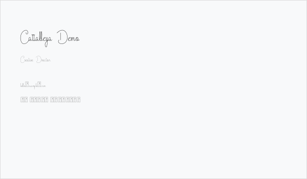 Cattalleya Demo Business Card
