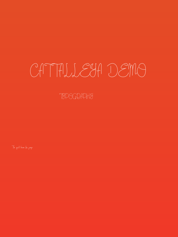 Cattalleya Demo Poster