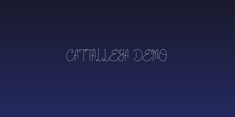 Cattalleya Demo Social Header