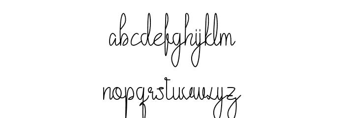 Cattalleya Demo Font LOWERCASE