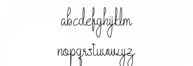 Cattalleya Demo Schriftart Kleinbuchstaben