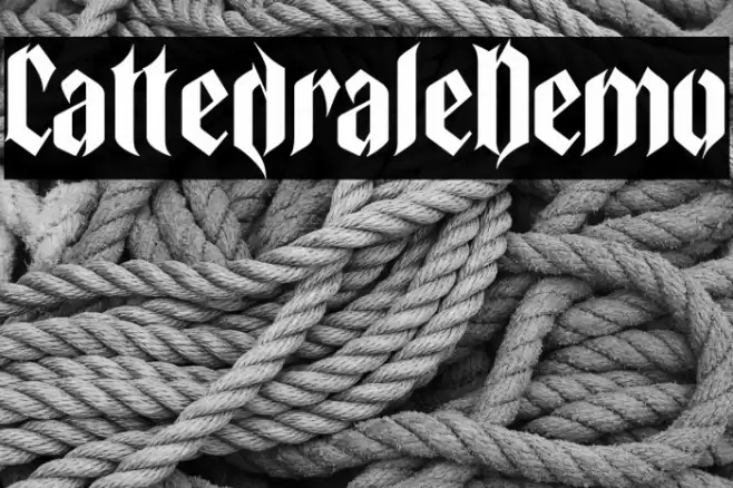 Cattedrale-Demo Font examples