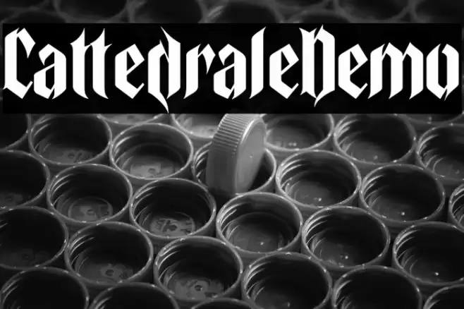 Cattedrale-Demo Font examples