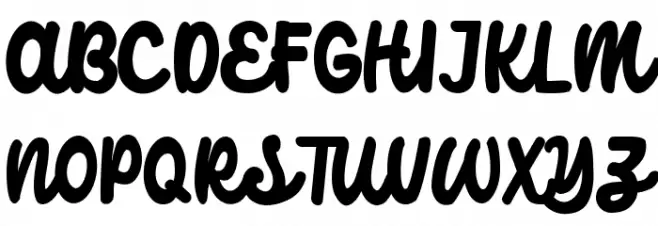 Catterpillar Schriftart Groß