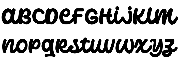 Catterpillar Font LOWERCASE