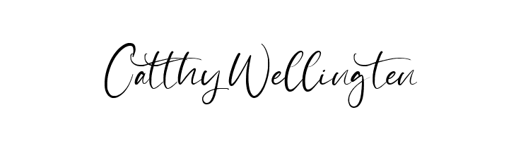 Catthy Wellingten  Frei Schriftart Herunterladen