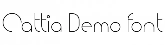 Cattia Demo font  नि: शुल्क फ़ॉन्ट्स डाउनलोड