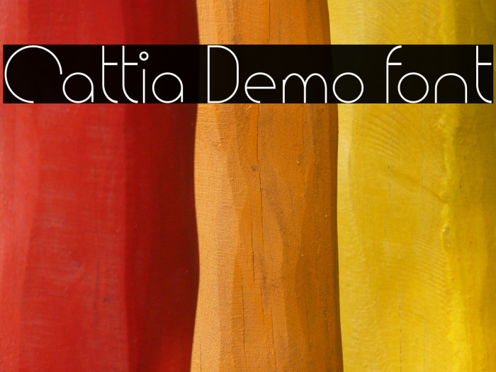 Cattia Demo font Example 2