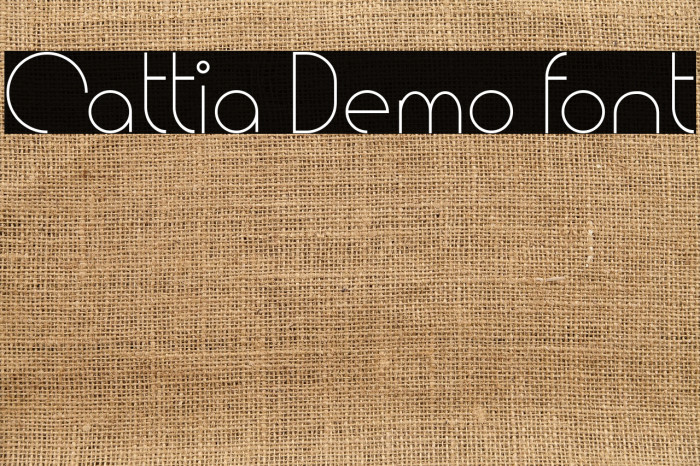 Cattia Demo font Example 3