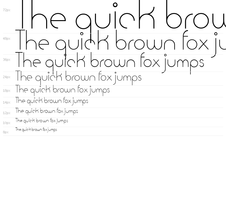 Cattia Demo font Waterfall