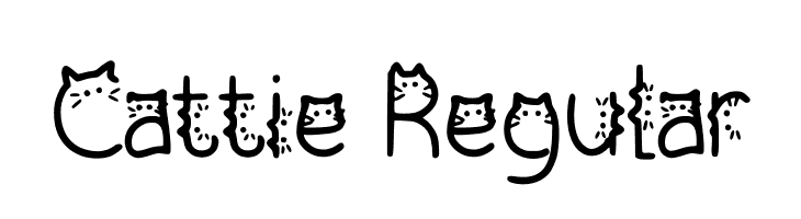 Cattie Regular  フリーフォントのダウンロード