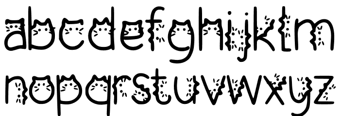 Cattie Regular Font LOWERCASE