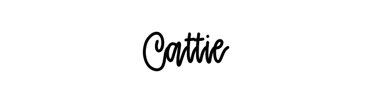 Cattie  Скачать бесплатные шрифты