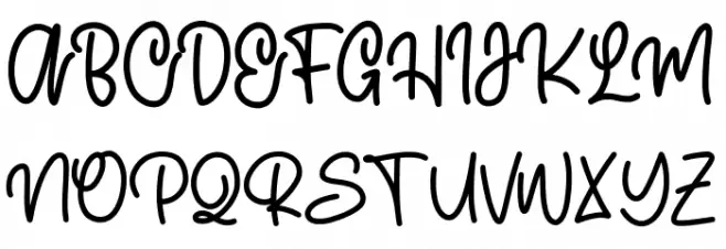 Cattie Font UPPERCASE