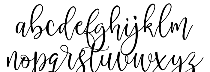 Cattieshine Font LOWERCASE