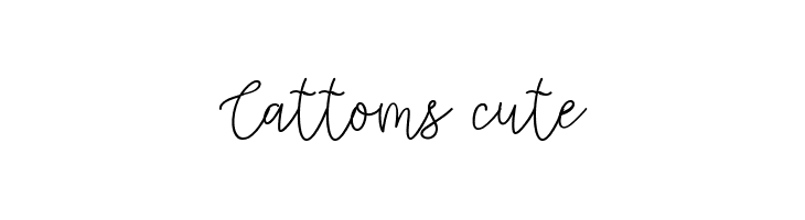 Cattoms cute  لخطوط تنزيل