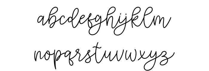 Cattomscute Font LOWERCASE