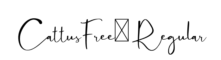 CattusFree-Regular  font caratteri gratis