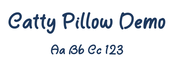 Catty Pillow Demo Font Preview