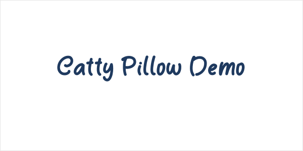 Catty Pillow Demo Logo