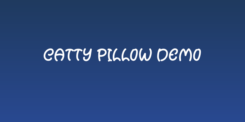 Catty Pillow Demo Social Header