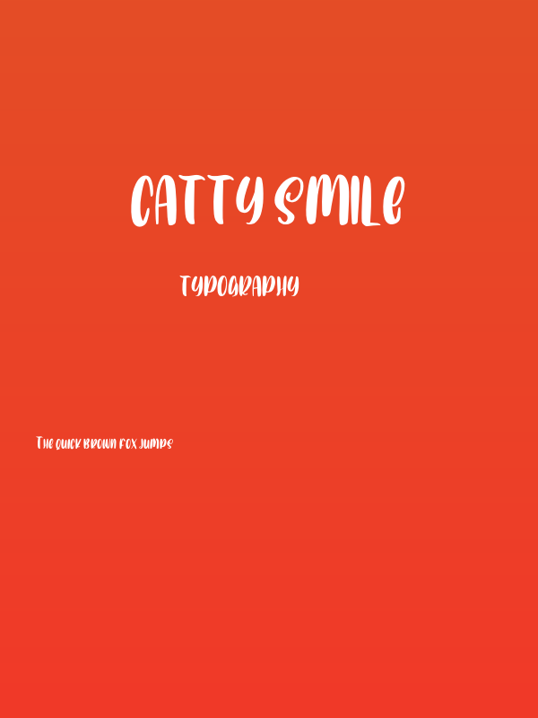 Catty Smile Poster
