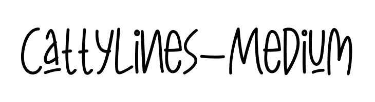 CattyLines-Medium  Frei Schriftart Herunterladen