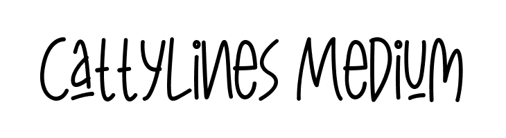 CattyLines Medium  Frei Schriftart Herunterladen
