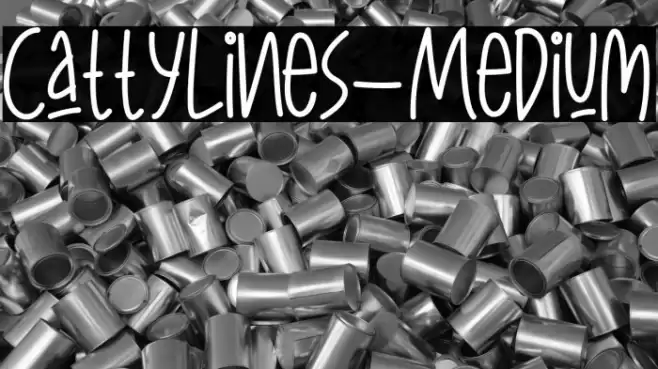 CattyLines-Medium Font examples