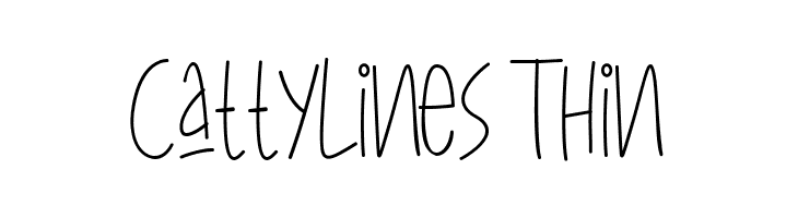 CattyLines Thin  免费字体下载