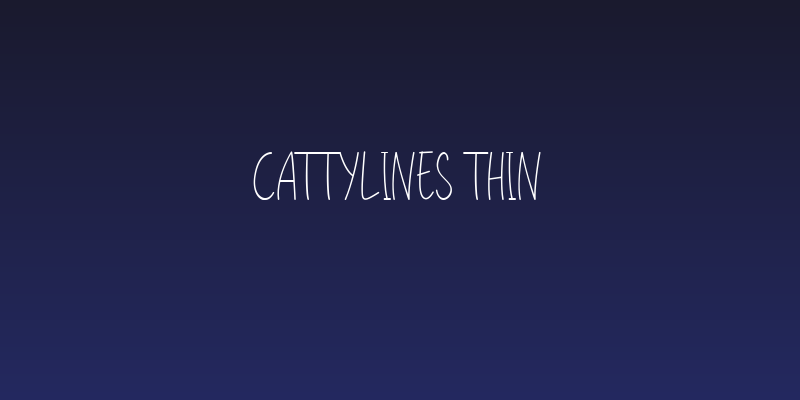 CattyLines Thin Social Header