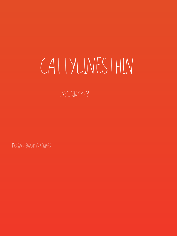 CattyLinesThin Poster