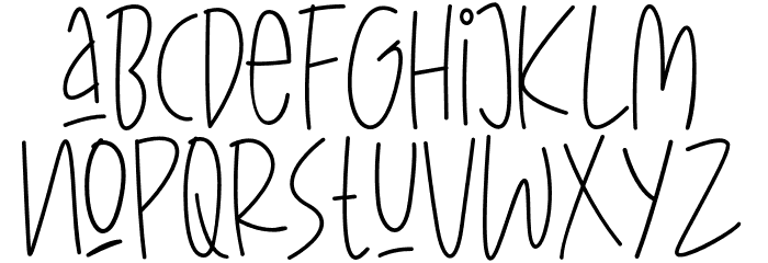 CattyLinesThin Font LOWERCASE