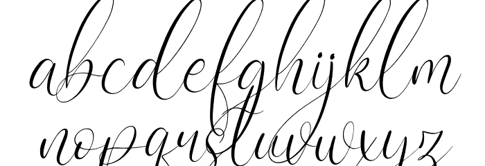 Cattya Brown Italic Font LOWERCASE