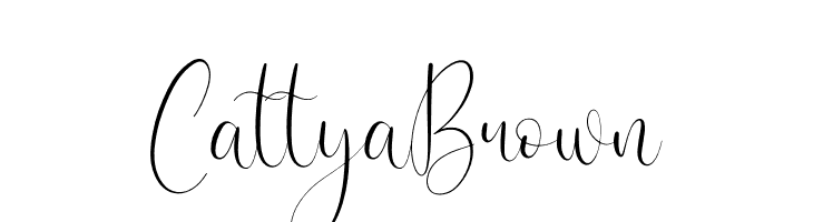 Cattya Brown  Frei Schriftart Herunterladen