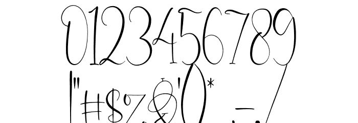 Cattya Brown Font OTHER CHARS