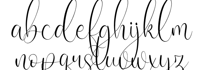 Cattya Brown Font LOWERCASE