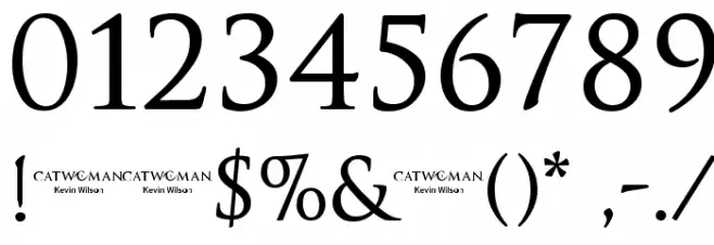 Catwoman Font OTHER CHARS