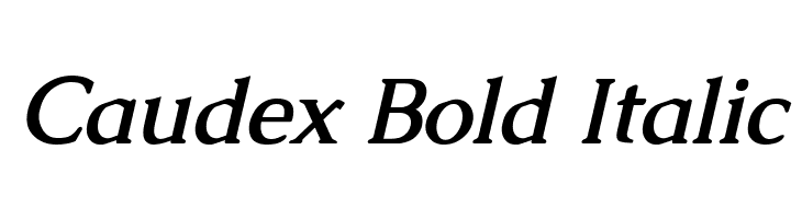 Caudex Bold Italic Font