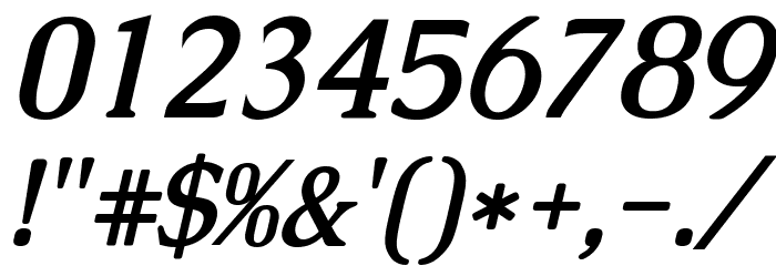 Caudex Bold Italic Font OTHER CHARS