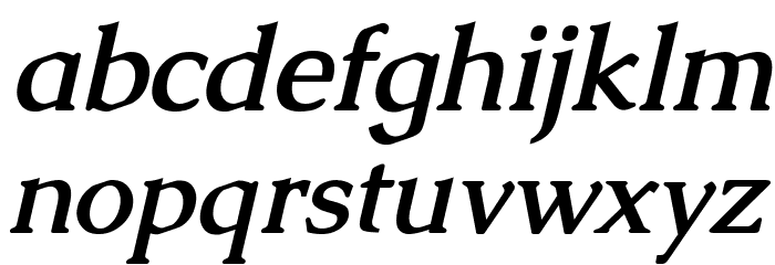 Caudex Bold Italic Font LOWERCASE