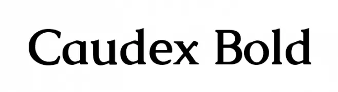 Caudex Bold  नि: शुल्क फ़ॉन्ट्स डाउनलोड