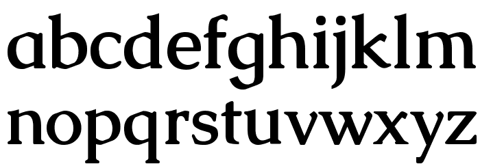 Caudex Bold Font LOWERCASE