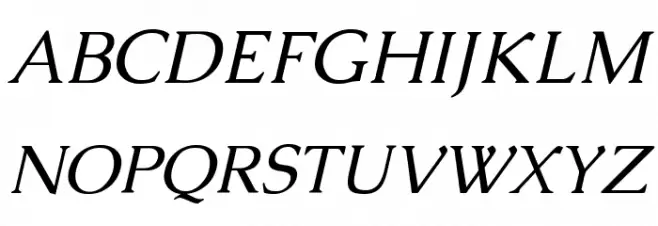 Caudex Italic 字体 大写