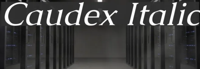 Caudex Italic Example 2