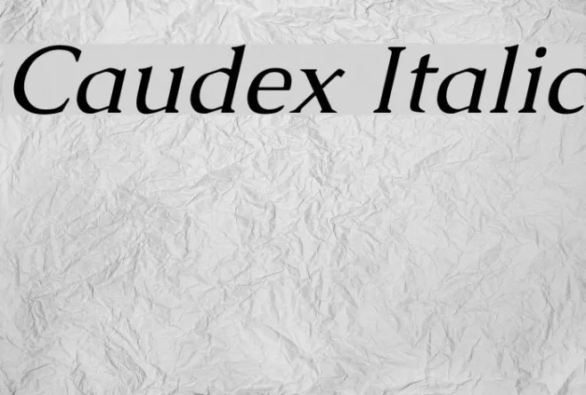 Caudex Italic Example 3